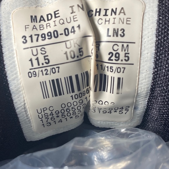 2007 NIKE AIR BELIEVE FORCE 317990-041 Mens SIZE 11.5 Patent Leather Basketball - Picture 5 of 6